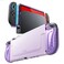 Mumba Dockable Clear Case for Nintendo Switch 2 2025 Crystal Protective Cover with QuickRelease JoyCon Design and TPU Grip Compatible with New Nintendo Switch 2 79 Inch Console Purple