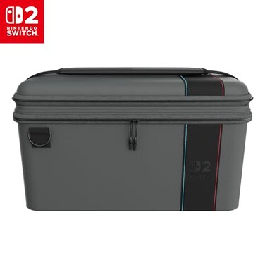 Turtle Beach PlayTrek 2in1 Case Charcoal Black Nintendo Switch 2 Hard Shell Travel Storage Case with Screen Protection Accessory Compartment