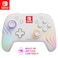 PDP Gaming Afterglow Wave Wireless Nintendo Switch Pro Controller Officially Licensed Nintendo Switch 2 Switch LiteOLED RGB LED Customization App Controls Rechargeable Battery Power White