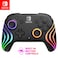 PDP Gaming Afterglow Wave Wireless Nintendo Switch Pro Controller Officially Licensed Nintendo Switch 2 Switch LiteOLED RGB LED Customization App Controls Rechargeable Battery Power Black