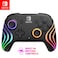 PDP Gaming Afterglow Wave Wireless Nintendo Switch Pro Controller Officially Licensed Nintendo Switch 2 Switch LiteOLED RGB LED Customization App Controls Rechargeable Battery Power Black