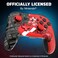 PDP Gaming REMATCH GLOW Wireless Nintendo Switch Pro Controller Licensed Nintendo Switch 2LiteOLED Motion Controls Rechargeable Battery Power Glow in the Dark Grand Prix Mario Red and Black