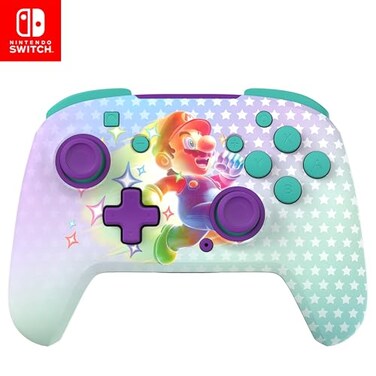 Turtle Beach Rematch Wireless Controller Invincible Mario Nintendo Switch Nintendo Switch Lite Nintendo Switch OLED Model Nintendo Switch 2 GlowintheDark Design Rechargeable Battery Invincible Mario