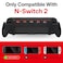 Mcbazel Console Grip with 5 Game Slots Compatible with Nintendo Switch 2 2025 Ergonomic Grip Hard Shell for Users Who Prefer Handheld Mode Black NOT for Switch 1