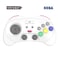 Retro-Bit RetroBit SEGA Saturn PRO 24GHz Wireless Pro Controller for Sega Saturn Sega Genesis Mini Switch PC Mac Includes 2 Receivers White
