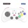 Retro-Bit RetroBit SEGA Saturn PRO 24GHz Wireless Pro Controller for Sega Saturn Sega Genesis Mini Switch PC Mac Includes 2 Receivers White
