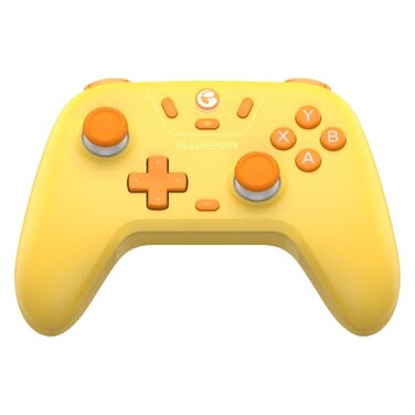 GameSir Nova Lite Wireless Controller 24G Bluetooth Gamepad for Windows PC iPhone Android Switch Steam Deck Hall Effect Triggers Turbo Function Rumble Vibration Golden Yellow