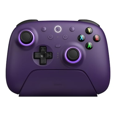 8BitDo Ultimate 2 Wireless Controller for Windows PC Apple Steam Android Gaming Controller with TMR Joysticks HallTactile Triggers Motion Control RGB Fire Ring 1000Hz Polling Rate Purple