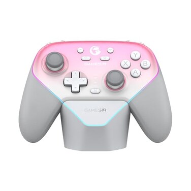 GameSir Super Nova Wireless Gaming Controller for PCSwitchSwitch 2iOSAndroid 1000Hz Polling Rate Hall Effect Stick Trigger Rubberized Grips RGB Lighting 1000mAh Pink