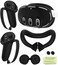 YRXVW Silicone Cover Set Compatible with Meta OculusQuest 3 VR Accessories Protective Cover Includes Controller Grips Front Shell Headset Cover and Face Cover Not Fit Quest 3S Black