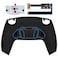 eXtremeRate Black Programmable Real Metal Buttons RMB Version RISE4 Remap Kit for PS5 Controller BDM 010 BDM 020 Upgrade Board Redesigned Back Shell 4 Back Buttons for PS5 Controller