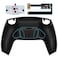 eXtremeRate Textured Black Programmable Real Metal Buttons RMB Version RISE4 Remap Kit for PS5 Controller BDM 010 BDM 020 Upgrade Board Redesigned Back Shell 4 Back Buttons for PS5 Controller