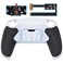 eXtremeRate Black Rubberized Grip Programable RISE4 Remap Kit for PS5 Controller BDM010 BDM020 Upgrade Board Redesigned White Back Shell 4 White Back Buttons for PS5 Controller NO Controller