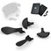 KD.FLY KDFLY Metal Back Paddles for PS5 Edge Controller 4PCS Metal Replacement Back Buttons Interchangeable Button Accessories for PS5 Dualsense Edge Controller Black