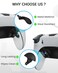 KD.FLY KDFLY Metal Back Paddles for PS5 Edge Controller 4PCS Metal Replacement Back Buttons Interchangeable Button Accessories for PS5 Dualsense Edge Controller Black