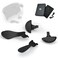 KD.FLY KDFLY Metal Back Paddles for PS5 Edge Controller 4PCS Metal Replacement Back Buttons Interchangeable Button Accessories for PS5 Dualsense Edge Controller Black