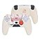 Kuitmor Silicone PS5 Controller Cover Skin Set AntiSlip Soft Protective Case for PS5 Wireless Controller with 2 Thumb Grip Caps and 1 Sticker Beige Hello Kitty