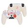 Kuitmor Silicone PS5 Controller Cover Skin Set AntiSlip Soft Protective Case for PS5 Wireless Controller with 2 Thumb Grip Caps and 1 Sticker Beige Hello Kitty