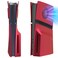 Koiiko Cover Plates for PS5 Pro Disc Edition with Cooling Vent PS5 Pro Faceplate ABS Hard Shockproof AntiScratch Dustproof Protective Plates Replacement Side Shell Skin Case for PlayStation 5 Pro Red