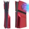 Koiiko Cover Plates for PS5 Pro Disc Edition with Cooling Vent PS5 Pro Faceplate ABS Hard Shockproof AntiScratch Dustproof Protective Plates Replacement Side Shell Skin Case for PlayStation 5 Pro Red