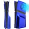 Koiiko Cover Plates for PS5 Pro Disc Edition with Cooling Vent PS5 Pro Faceplate ABS Hard Shockproof AntiScratch Dustproof Protective Plates Replacement Side Shell Skin Case for PlayStation 5 Pro Blue