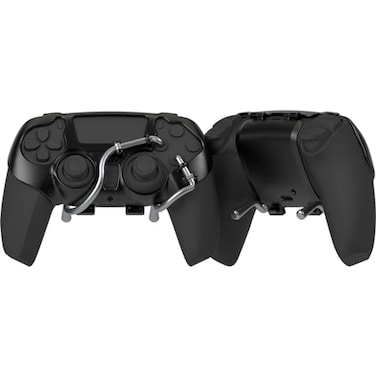 EXknight Leverback FPS Mechanical Paddles Attachment Back Buttons Gaming Paddles for PS5 Controller Black
