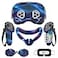 Rechale Silicone Cover Set Compatible with OculusMeta Quest 3S VR Accessories for Meta Quest 3S Protective Cover Set Includes Controller Grip Cover Face Cover VR Shell Cover Aurora Blue