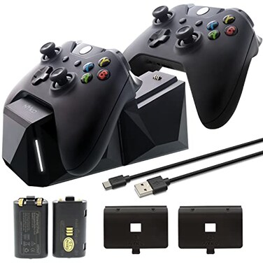 Nyko Xbox One Power Kit Plus Rechargeable Battery Kit with 2 Batteries MicroUSB Charge Cable Not Compatible with Xbox SX Not Compatible with Controllers with a Home Button
