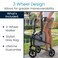 Vive Mobility 3 Wheel Walker Three Wheeled Rollator for Seniors