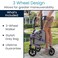 Vive Mobility 3 Wheel Walker Three Wheeled Rollator for Seniors