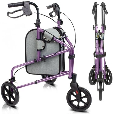 Vive Mobility 3 Wheel Walker Three Wheeled Rollator for Seniors