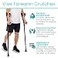 Vive Forearm Crutches Pair Adjustable Lightweight Arm Crutches Forearm