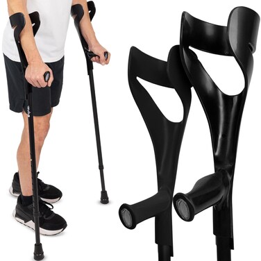 Vive Forearm Crutches Pair Adjustable Lightweight Arm Crutches Forearm