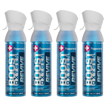 Boost Oxygen Medium Revive Peppermint 5L Canister 4 Pack