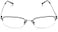 Foster Grant Mens Hf11 Rectangular Reading Glasses Shiny GunTransparent 52 mm 15