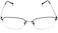 Foster Grant Mens Hf11 Rectangular Reading Glasses Shiny GunTransparent 52 mm 15
