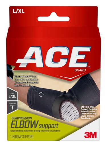 ACE Adjustable Neoprene Elbow Support Provides Support Compression to Arthritic and Painful Elbow Joints