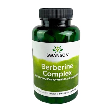 Swanson Berberine Complex Herbal Supplement 90 Veggie Capsules