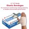 Dealmed 4 Elastic Bandage Wrap with SelfClosure 10 Count 1 Pack
