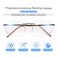 MIRYEA Rimless Progressive Multifocus Reading Glasses Blue Light Blocking No Line Multifocal Computer Readers for Women Men Rectangular Eyewear Titanium Lightweight Magnification Presbyopia Eyeglasses