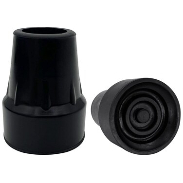 XSL Replacement Cane Tips 78 Inch Black Pack of 2