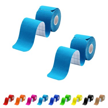 MUSEFITR 2 Pack Kinesiology Tape Precut 40 Athletic Strips for Knee Shoulder