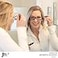 JM 2 Pairs Makeup Reading Glasses Magnifying Flip Down Cosmetic Readers for Women with Spring Hinge 175