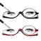 JM 2 Pairs Makeup Reading Glasses Magnifying Flip Down Cosmetic Readers for Women with Spring Hinge 175