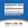 Nutricost Magnesium Extra Strength 420mg 120 Capsules 60 Servings