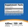 Nutricost Magnesium Extra Strength 420mg 120 Capsules 60 Servings
