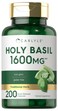 Carlyle Holy Basil Capsules 200 Count Tulsi Holy Basil Leaf Extract