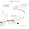 LifeArt Blue Light Blocking Computer Reading GlassesMens and Womens Rimless Frame Golden No Magnification