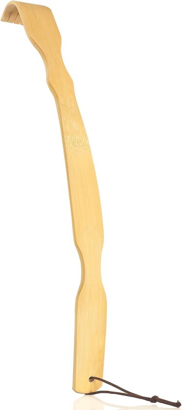 Renook 1 PCS Bamboo Back Scratcher17 Long Cured Handle