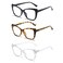 prtcslwd Reading Glasses for Women 3 Pack Cat Eye Oversized Blue Light Blocking Glasses 125